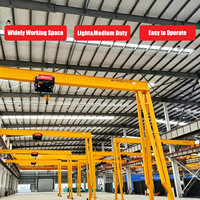 Grue semi-portique monopoutre électrique télécommandée à déplacement sur rail, haute technologie, modèle BMH 1T 3T 5T 10T 16T