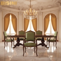 Fauteuil de salle à manger Louis XV d'inspiration baroque en velours vert chasseur, avec structure en bois massif artisanal et accents anciens, chaises d'accueil
