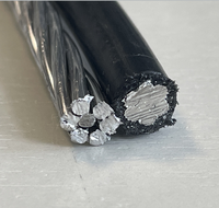 Kabel dupleks penjualan populer pasar nikamarua 2x6 AWG konduktor aluminium XLPE layanan dupleks terisolasi kabel Drop #6 daftar harga AWG