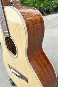 Brand New Developed Hot Selling All Solid Spruce <b>Top</b> Mahogany Guitar Steel <b>String</b> 4 <b>String</b> Acoustic Guitar - Product Image 6