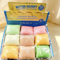 Jouet Squishy Pain de Simulé Réaliste en Mousse PU à Remontée Lente, Jouet Anti-Stress Sensoriel pour Enfants et Adultes