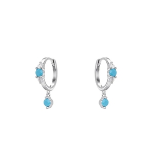 Bague rétro <span class=keywords><strong>turquoise</strong></span> LT-EK561, boucles <span class=keywords><strong>d</strong></span>'oreilles créoles en <span class=keywords><strong>argent</strong></span>, tendance pour femmes, fête, nouveauté 2025, accessoires de mode les plus vendus - Product Image 5