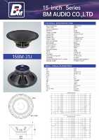 Subwoofer professionnel de haute qualité de 15 pouces, unité de haut-parleur de système PA haute puissance pour scène BM 15BM-21J