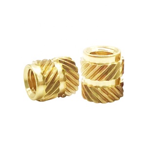 Écrous à insérer femelles M2/M3/M4/M5/M6, écrous moletés filetés en laiton, inserts filetés en laiton, écrous d'encastrement en laiton - Product Image 6