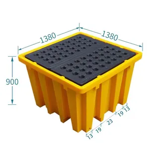 1300L 2200 Liter Ibc Spill Pallet Bund Met Doseren Gebied