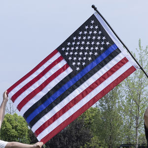 Drapeau <span class=keywords><strong>américain</strong></span> brodé en nylon haute densité 210D 90x150 cm (3x5 pieds) – Broderie USA - Product Image 4