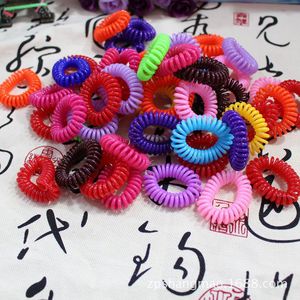 Candy Colored Telephone <b>Cord</b> Hair Tie 20 Cm Silicone <b>Elastic</b> Hair Band Casual Hair Accessory - Product Image 3