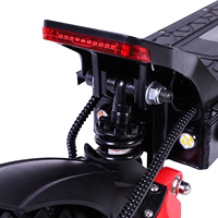 Patinete Eléctrico Plegable de 1600W, Batería de Litio de 18Ah, Neumático Todoterreno de 11 Pulgadas, Resistente al Agua, Carga de 120 kg, Doble Suspensión, 50 km/h, Frenado Electrónico