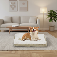 Lit réversible pour animaux de compagnie pour chiens et chats - Tapis chaud pour chien avec housse lavable, lit durable pour chat pour accessoires pour animaux de compagnie