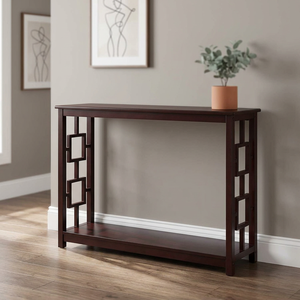Luxury Handcrafted Solid Wood <b>Narrow</b> <b>Console</b> <b>Table</b> with Antique Finish for Living Room Bedroom and Modern Apartment Home Decor - Product Image 5