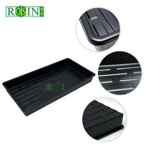 Disesuaikan sekali pakai 1.2mm tebal PS plastik hitam biji datar pertumbuhan rumah kaca nampan tanam dengan lubang - Product Image 5