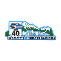 Amerique du Sud Argentine Buenos Aires Ushuaia Aimant de réfrigérateur en caoutchouc Souvenirs touristiques Autocollants magnétiques pour réfrigérateur Cadeau de voyage