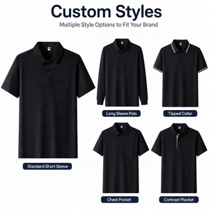 Camiseta Deportiva Personalizada para Hombre, 20g, 85% Nailon, 15% Elastano, Sólida, con Botones, Manga Corta, Transpirable, Alta Elasticidad - Product Image 4