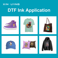 Prix bon marché CMYKW DTF Ink 5 couleurs haute solidité des couleurs 1000ML DTF encres de transfert pour XP600 I3200