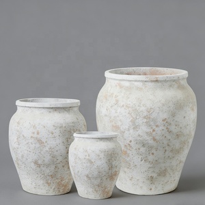 <span class=keywords><strong>Maceta</strong></span> <span class=keywords><strong>Circular</strong></span> de Cemento Tallada a Mano Estilo Americano, Ecológica, para Interiores y Exteriores, para Jardín, Hotel, Uso en Interiores - Product Image 3