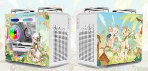 เคสคอมพิวเตอร์แนวตั้งไมโคร ATX อะนิเมะแบบพกพาฟอร์มแฟคเตอร์ขนาดเล็กพร้อมอุปกรณ์ระบายความร้อนด้วยของเหลวขนาด240มม. รองรับ ITX - Product Image 4