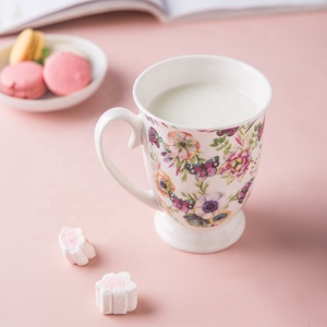 แก้วกาแฟและชาพร้อมเท้าสำหรับใช้บนโต๊ะอาหารมีสไตล์รูปลอกโลโก้ที่หรูหราแบบชาวยุโรป - Product Image 3