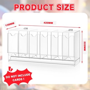Dispensador de Sobres de Cartas Coleccionables de Acrílico Transparente, Caja de Almacenamiento de Cartas TCG, Organizador de Sobres de Cartas para Exhibición de Colección - Product Image 5
