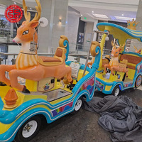 Manèges pour parcs d'attractions Jeu pour enfants Train électrique sans rail Mini train sans rail pour enfants Parc d'attractions Trains touristiques amusants
