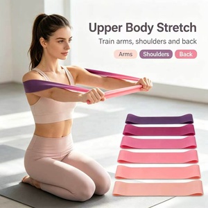 Ensemble de bandes de résistance pour yoga et fitness, directement de l'usine, personnalisable, pour entraînement des fessiers, bandes en caoutchouc pour exercices de gym - Product Image 2