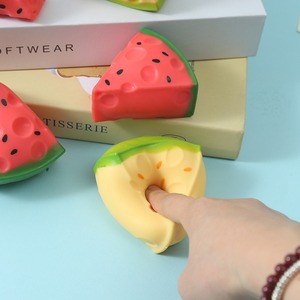 Promotional Tpr Foam Watermelon Squishy Anti-stress Anxiety Relief Soft Fruit Styling <b>Ball</b> Box Fidget Decompression Doll Toy - Product Image 3
