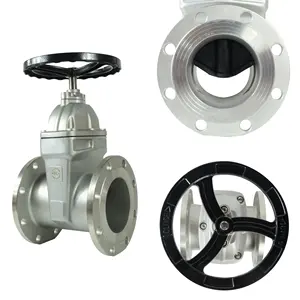 DKV Z41X SS304 NRS flange gate valve DN150 PN16 RESILIENT SEAT stainless steel flanged gate valve 3 inch