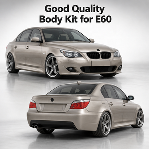 Kit Carrozzeria M-Tech per BMW Serie 5 E60 dal <span class=keywords><strong>2002</strong></span> al 2010, Paraurti Anteriore, Minigonne Laterali e Spoiler in PP Primer Stile M Sport - Product Image 5