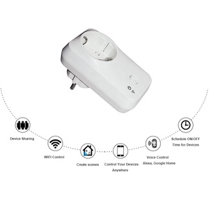 Alexa de Amazon, Control de voz Tuya zócalo inteligente Wi-Fi para <span class=keywords><strong>casa</strong></span> inteligente - Product Image 3