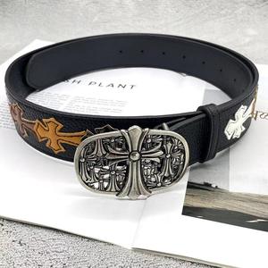 Cintura Roller Vintage Croxen CH Langrisser da Uomo con Vite Cava Sempreverde Cintura da Donna con Perforazione a Stella e Croce in Lega - Product Image 4