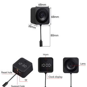 Tuya 2K HD 5MP Home Time Display Mini Magnetic Stick-on Glass Network Mini Wireless WiFi IP CCTV Surveillance Security <b>Cameras</b> - Product Image 6