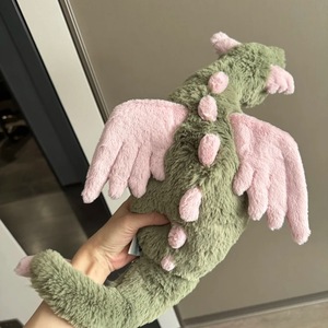 Peluche de Dragón de 50 cm, Dragón Nevado, Dragón <span class=keywords><strong>Rosa</strong></span>, Dragón Negro, Dragón Verde, Dragón Matcha, Lindo, Súper Suave, Juguete de Peluche para Cumpleaños, Alivio del Estrés, Bebé - Product Image 6