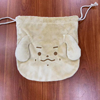 Animaux en peluche personnalisés mignon mini kawaii peluche sac pochette moelleux avec cordon de serrage