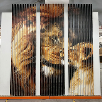 Panneau mural cannelé WPC pour intérieur, imitation bois 3D, revêtement composite à lattes pour décoration commerciale et hôtelière (vente en gros)