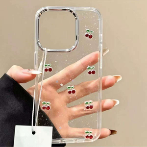 Coque de téléphone tendance en résine avec roses et paillettes pour iPhone 17 Air, 16 Plus, 15 Pro Max, 14, 13 – Protection antichoc en époxy, coque arrière - Product Image 2