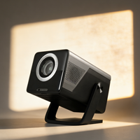 Proyector LCD Portátil 1080P 4K con Android 13 y Corrección Keystone para Cine en Casa y Uso Comercial