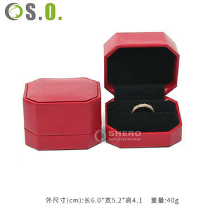 Caja de Almacenamiento de Cuero Personalizada, Caja de Cartón Decorativa de Piel Sintética para Joyería, Caja de Regalo con Logotipo, Caja de Joyería de Lujo para Pendientes - Product Image 2