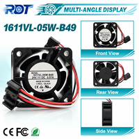 Ventilateur de refroidissement pour servomoteur CNC 1611VL-05W-B49 24VDC 40x40x28mm à roulement à billes A90L-0001-0580 Unité de ventilation axiale industrielle DC OEM