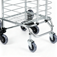 Chariot de courses pliable en alliage d'aluminium pour monter les escaliers, chariot de courses pour fruits et légumes, chariot de courses domestique