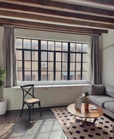 Fenêtre moderne à double vitrage avec cadre en PVC et alliage d'aluminium, à glissière horizontale et moustiquaire magnétique, résistante au vent, pour villa et appartement