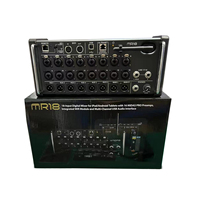Nouvelle Version Console de Mixage Audio Numérique MR12/MR18 Ventilateur 12/18 Canaux 12 Bus Module WiFi Intégré/Enregistreur Stéréo USB en Métal