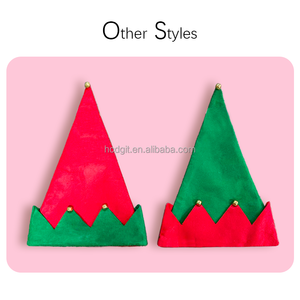 Chapeau de Noël Elfe avec Oreilles Rayé Rouge et Vert pour Clown et Décorations de Fête - Product Image 4