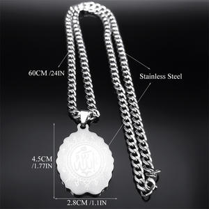 Custom Rune Islam Muslim Arabic Calligraphy Pvd 316 <b>Stainless</b> <b>Steel</b> Pendants Fashion Jewelry <b>Necklaces</b> for Women <b>Men</b> Wholesale - Product Image 5