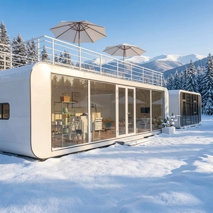 Maisonnette modulaire préfabriquée en acier, adaptée à toutes les conditions climatiques, villa préfabriquée pour l'hébergement hôtelier - Product Image 1