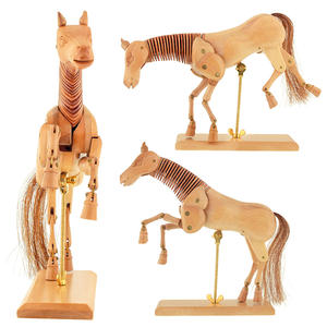 Manekin Kuda Kayu Berkualitas Tinggi 6,8,12,16,20 Inci untuk Sumber Daya Pengajaran Menggambar dan Melukis - Product Image 2