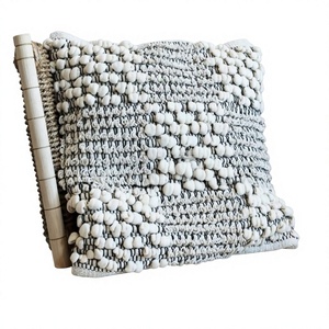 Luxury Beautiful Design Boho Outdoor Cotton Lumbar Cushion Cover Handwoven Decorative Throw <b>Pillow</b> Unique Boho <b>Pillow</b> By ITHL - Product Image 1