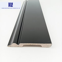 Plinthes décoratives modernes pour intérieur en WPC, accessoires de revêtement de sol imperméables en polystyrène PS, plinthes en PVC