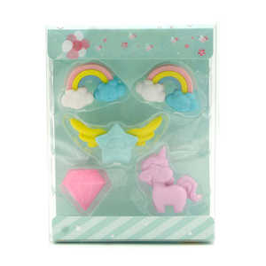 Soododo, fournisseur d'usine, ensemble de papeterie personnalisée, gomme à crayon <span class=keywords><strong>licorne</strong></span> mignonne, gommes personnalisées créatives pour enfants - Product Image 5