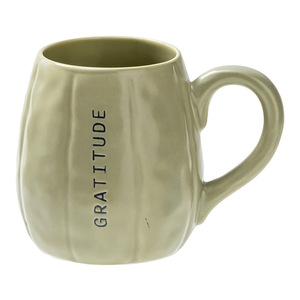 <span class=keywords><strong>Mug</strong></span> en céramique créatif avec lettres en relief en forme de citrouille, texte et logo personnalisés, style Instagram, pour usage domestique, pour le thé/l'eau - Product Image 5