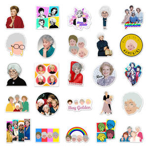50 قطعة من ملصقات ZY1202C مستوحاة من المسلسل التلفزيوني 'البنات الذهبيات'، مقاومة للماء، مناسبة للاب توب والكمبيوتر والسكيت بورد والدراجات والأمتعة، ألعاب للمراهقين والأطفال - Product Image 2