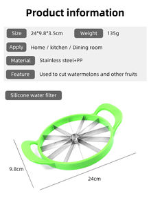 Affettatrice e trituratore <span class=keywords><strong>di</strong></span> frutta in metallo da 12 pezzi per melata anguria melone ananas <span class=keywords><strong>limone</strong></span> e verdure <span class=keywords><strong>di</strong></span> tutti i giorni - Product Image 6